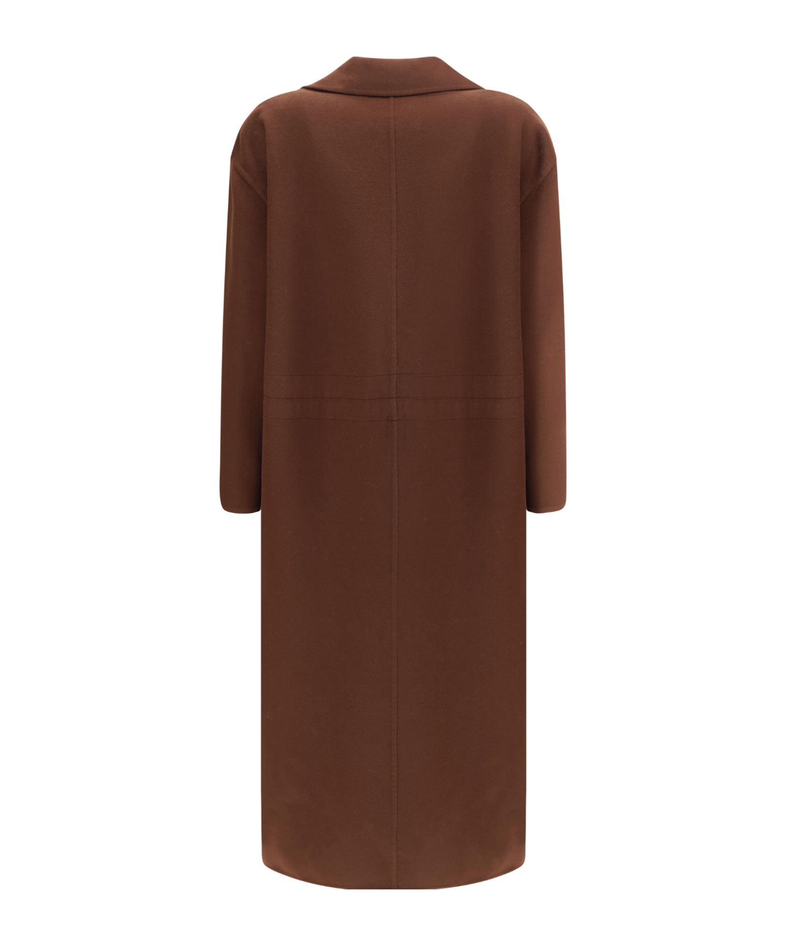 Fabiana Filippi Robe Notched Lapel Coat In Brown