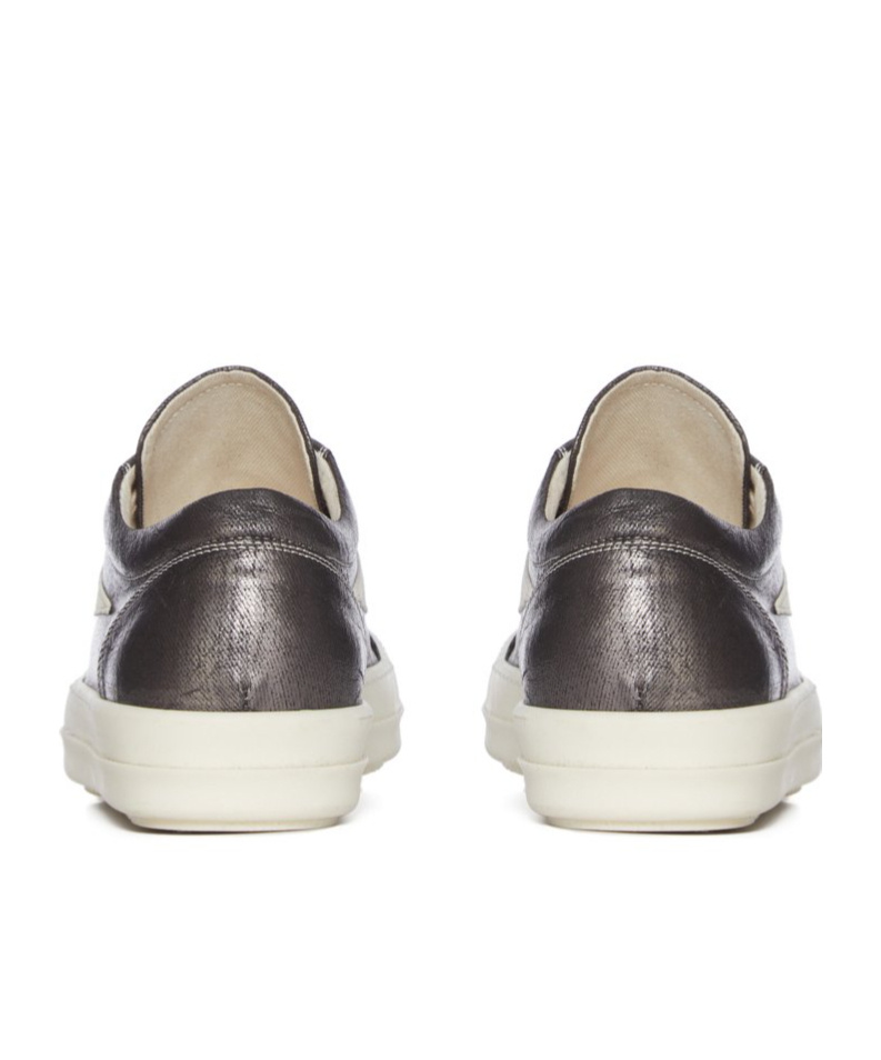 Rick Owens Drkshdw Round Toe Low-top Casual Shoes In White