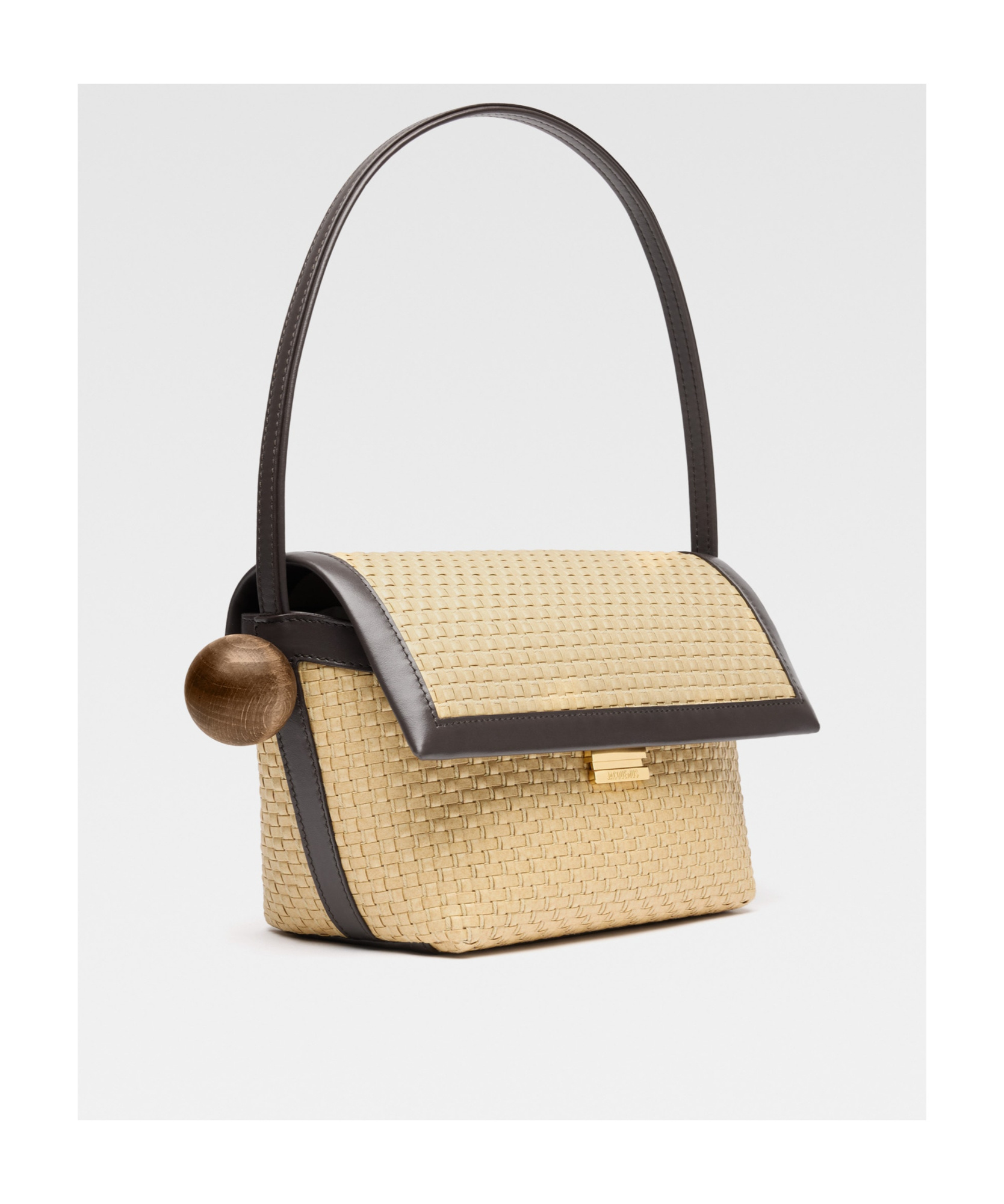 Jacquemus Shoulder Bag With Flap In Nude