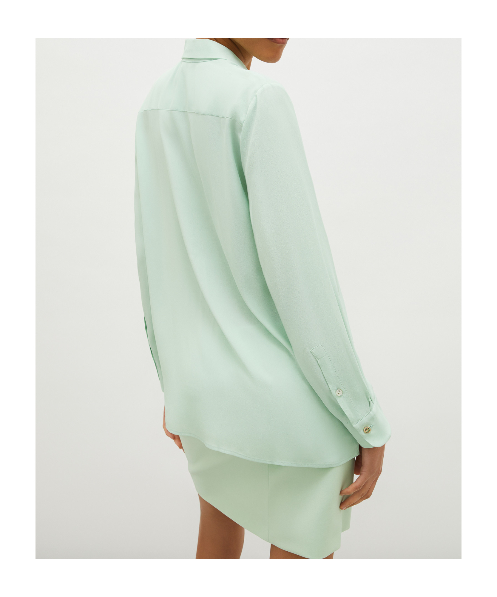 MARELLA LAPEL LONG SLEEVE SHIRT