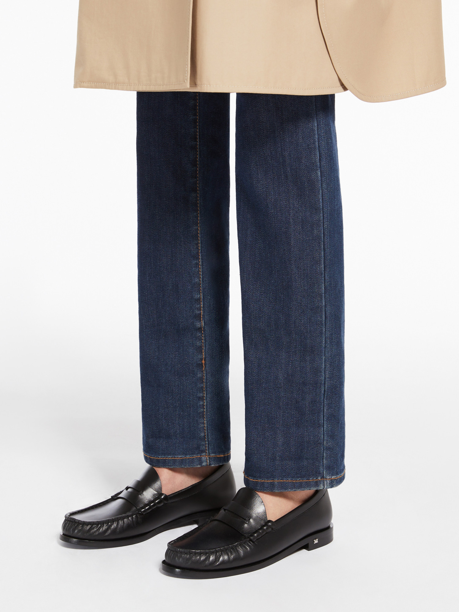 Max Mara 20mm Mm Leather Loafers In Black