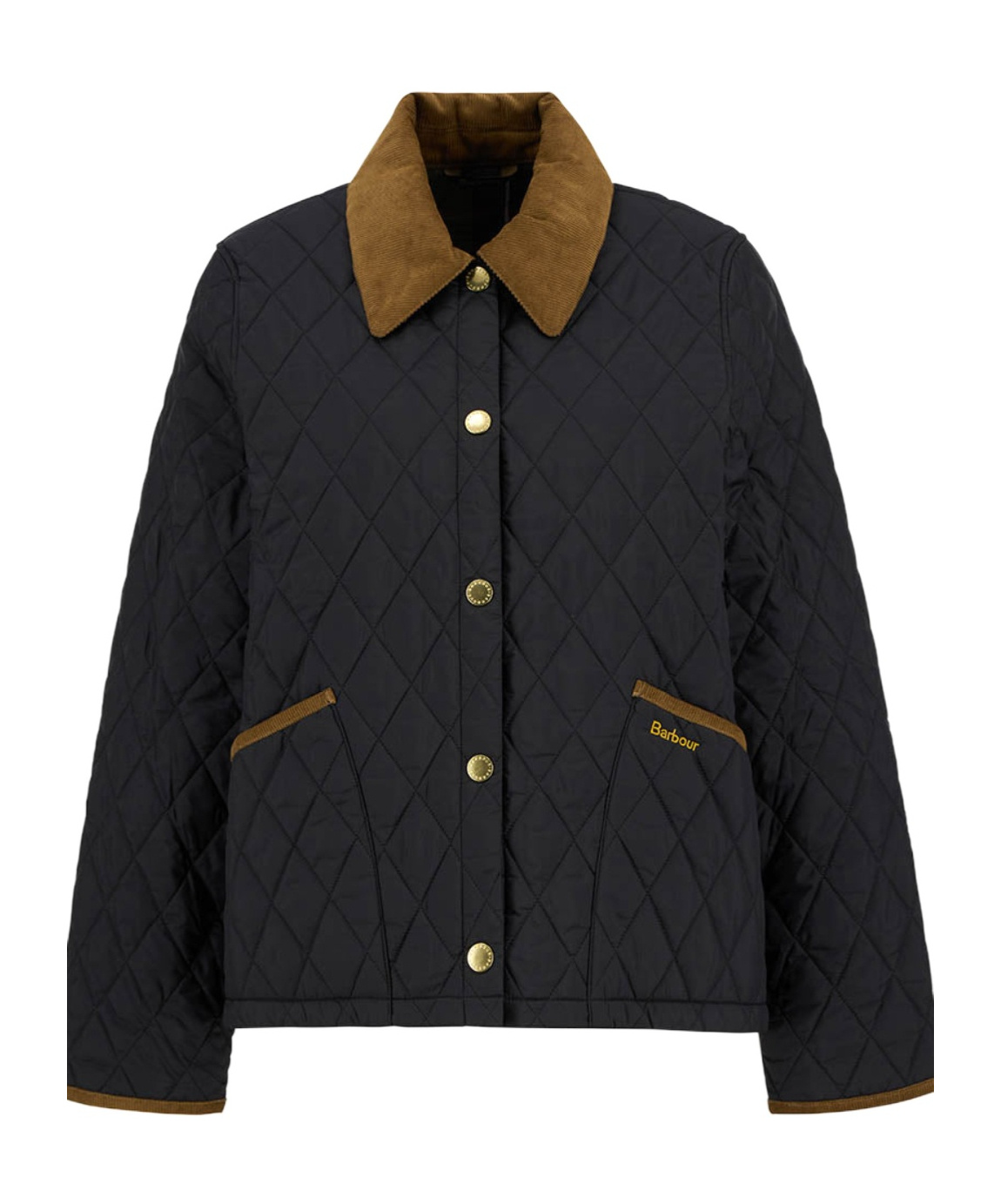 Barbour Liddesdale Cropped Icons Quilted Jacket In Black