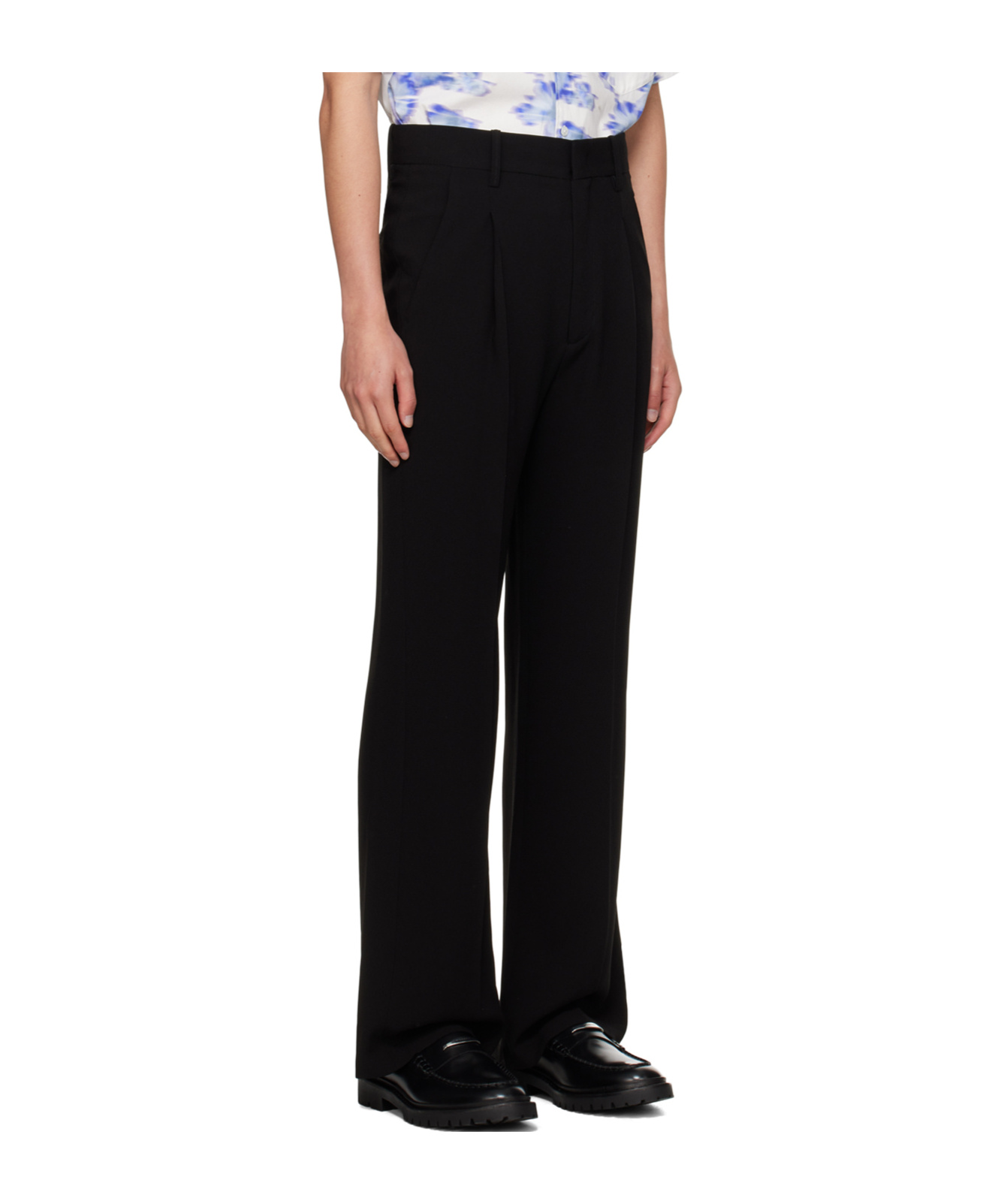 Isabel Marant Belt-loop Formal Trousers In Black