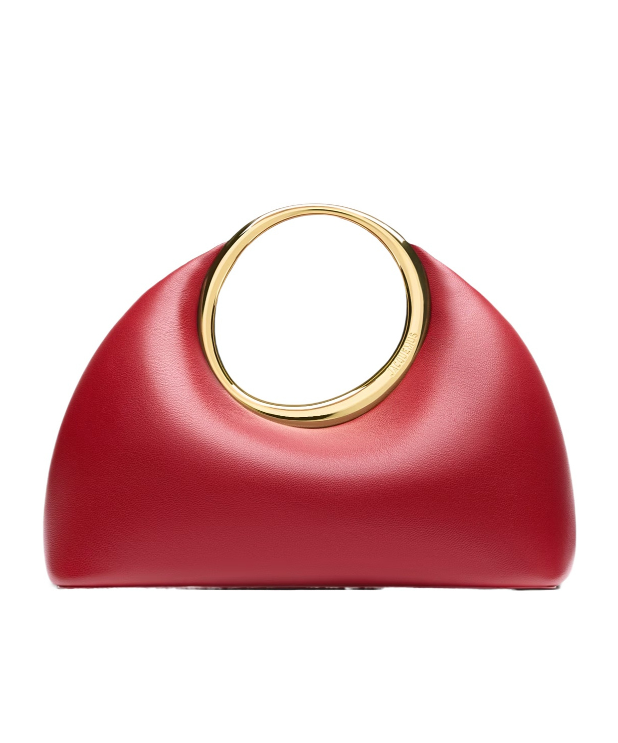 Jacquemus Le Petit Calino Ring Leather Top-handle Bag In Red