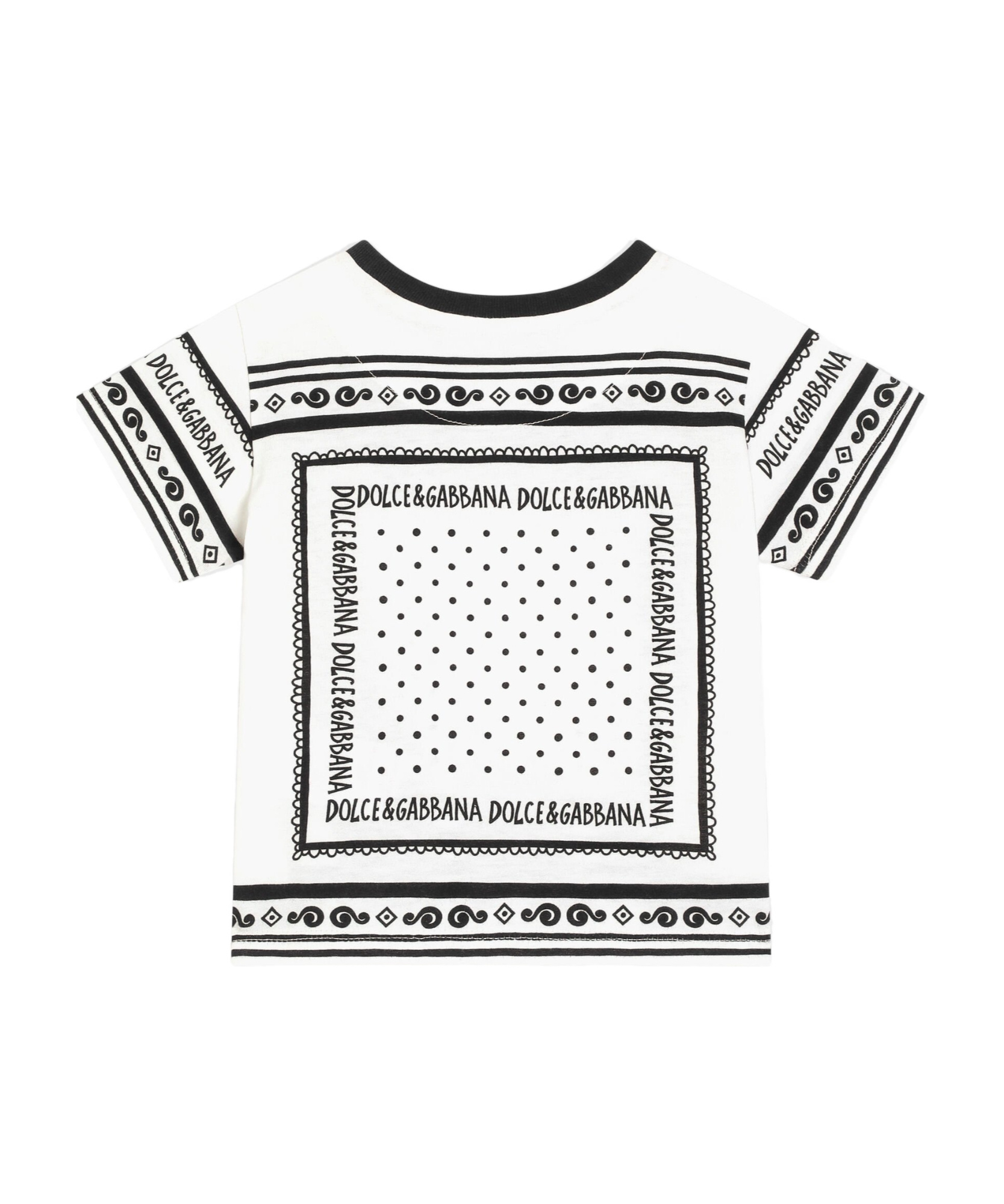 Dolce & Gabbana Bandana Printed Jersey T-shirt In White