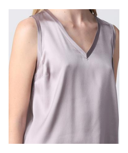 Brunello Cucinelli Logo Vest In Gray