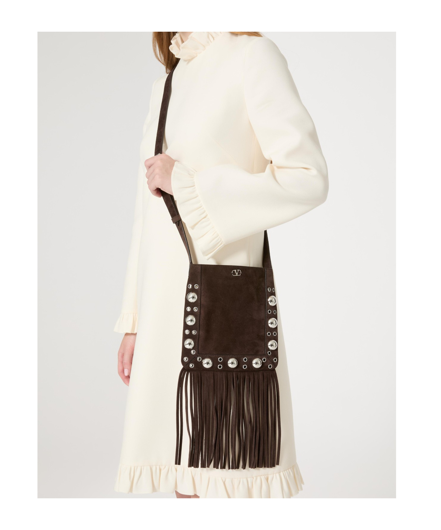Valentino Small Logo Shoulder Bag In Multicolor