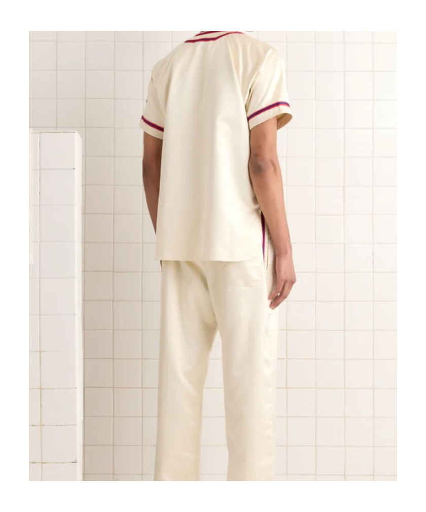 Bode Shirt In Beige Polyester In White