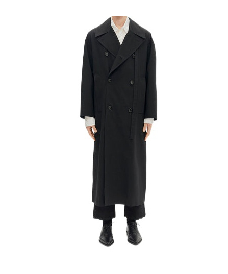 Ann Demeulemeester Long Sleeve Windbreaker In Black