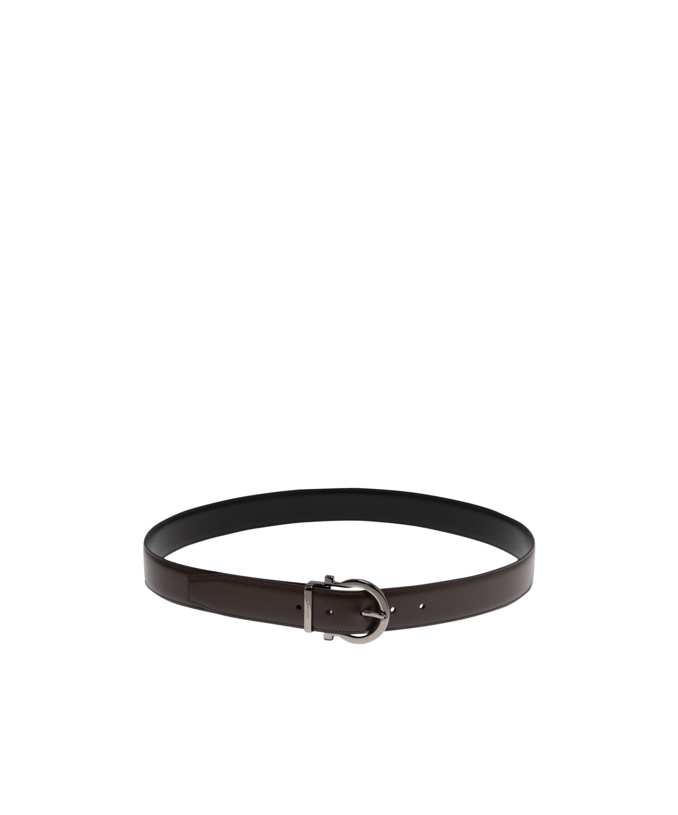 Ferragamo Adjustable Waist Belt In Black