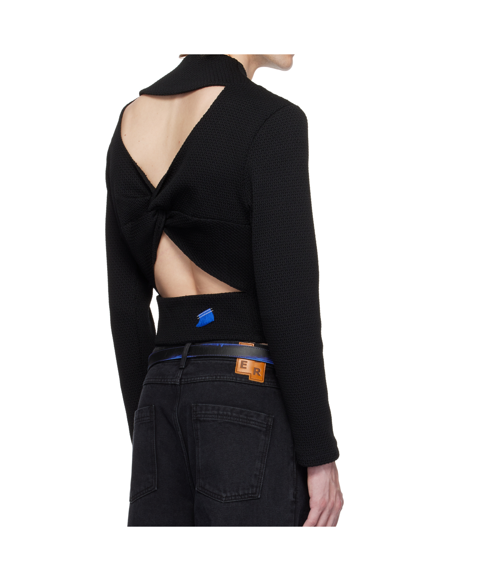 Ader Error Long Sleeve Cardigan In Black
