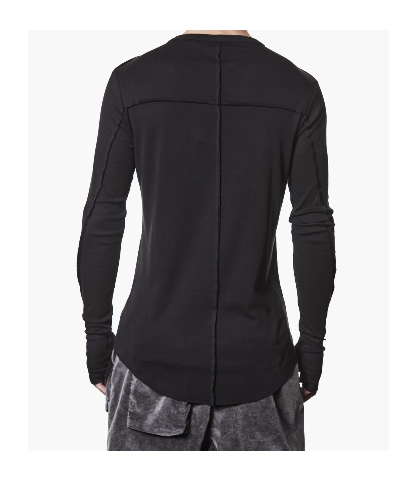 Thom Krom Slim Fit Cotton Jersey Long-sleeve T-shirt In Black