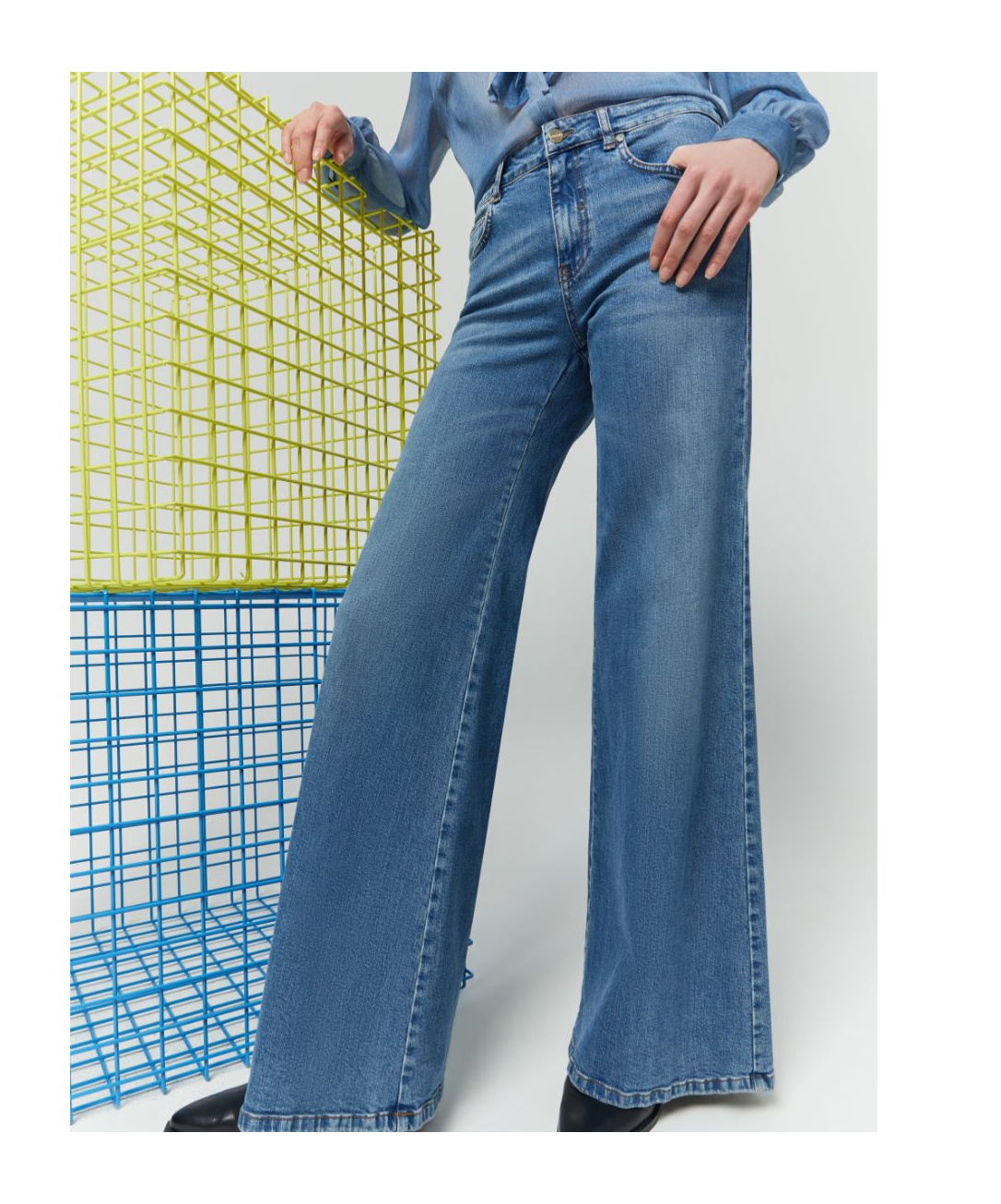 IBLUES OVERSIZED FLARED JEANS