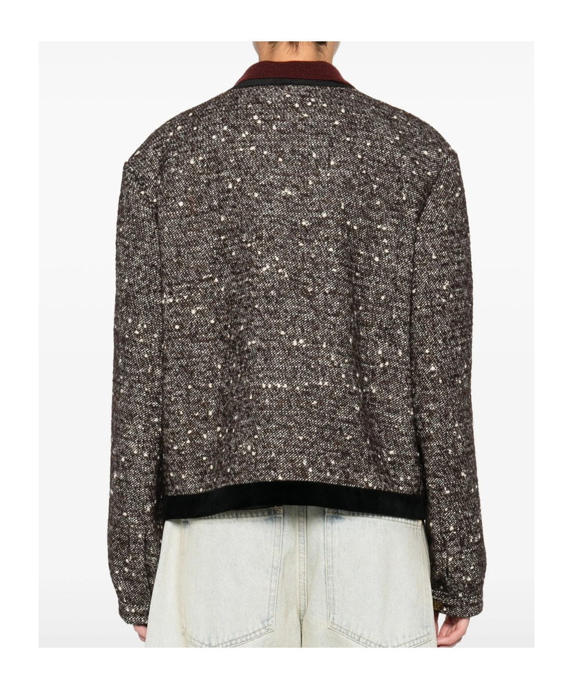 Blazé Milano Long-sleeved Casual Jacket In Brown