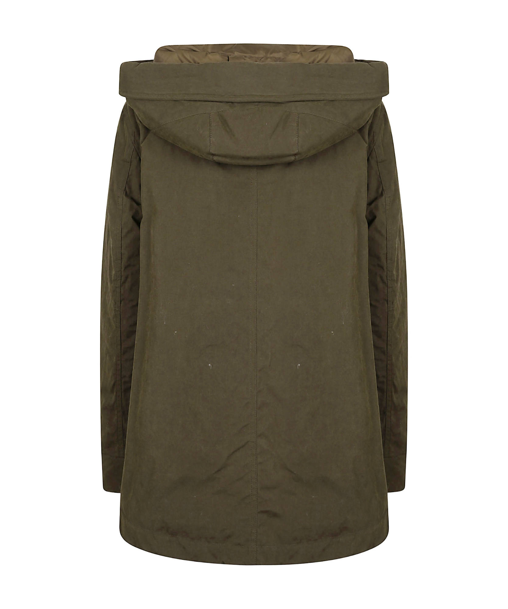 Herno Long-sleeved Hooded Down Jacket In Brown