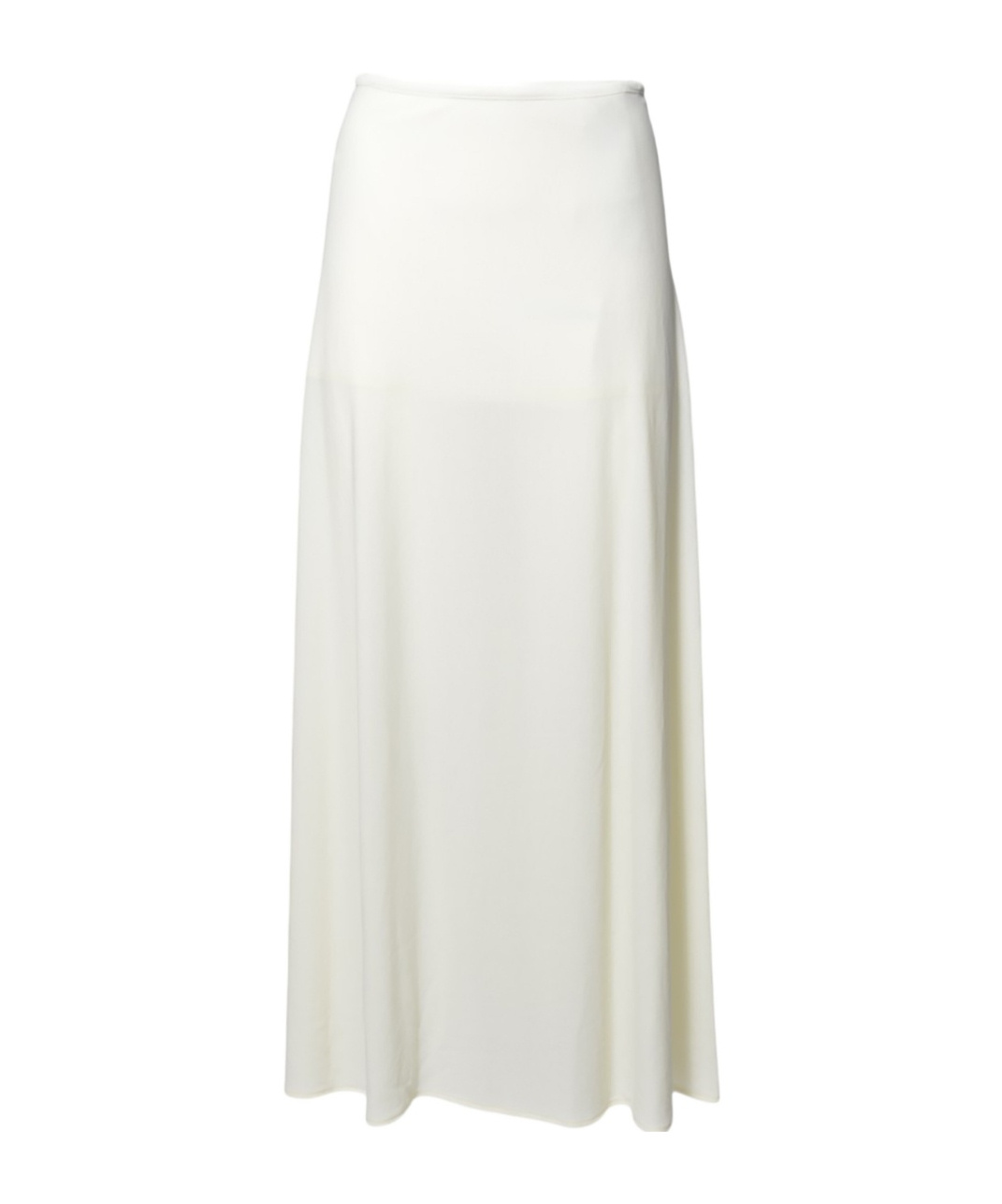 Jil Sander Midi Skirt In Fluid Viscose Crepe Chalk White In White