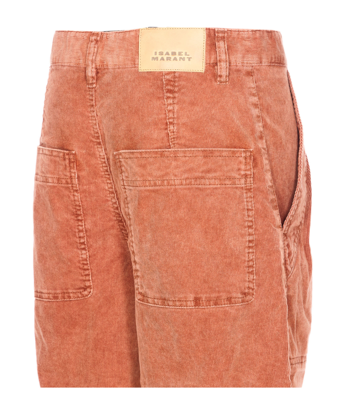 Isabel Marant Étoile Onyta Patch-pocket Corduroy Trousers In Red