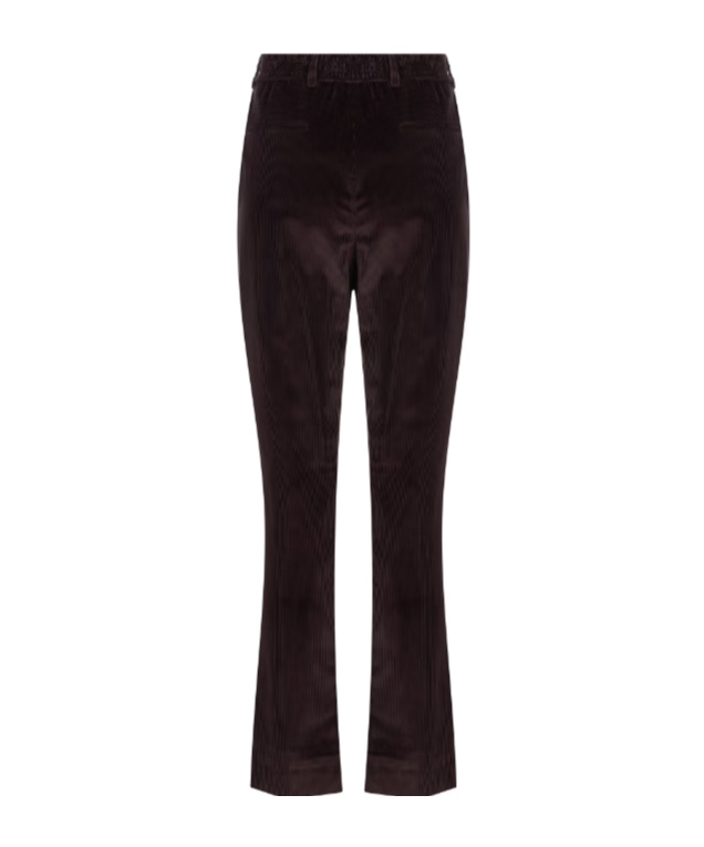 Eleventy Belt Loop Casual Pants In Burgundy