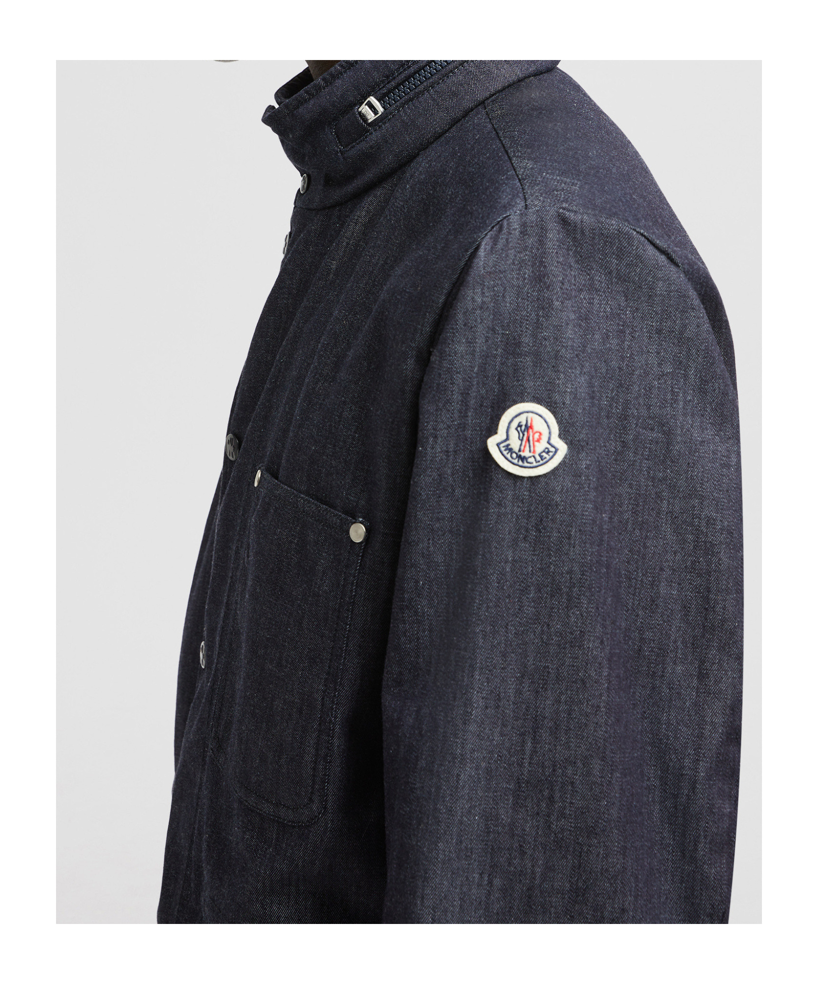 Moncler Veste Utilitaire Chesery En Denim
