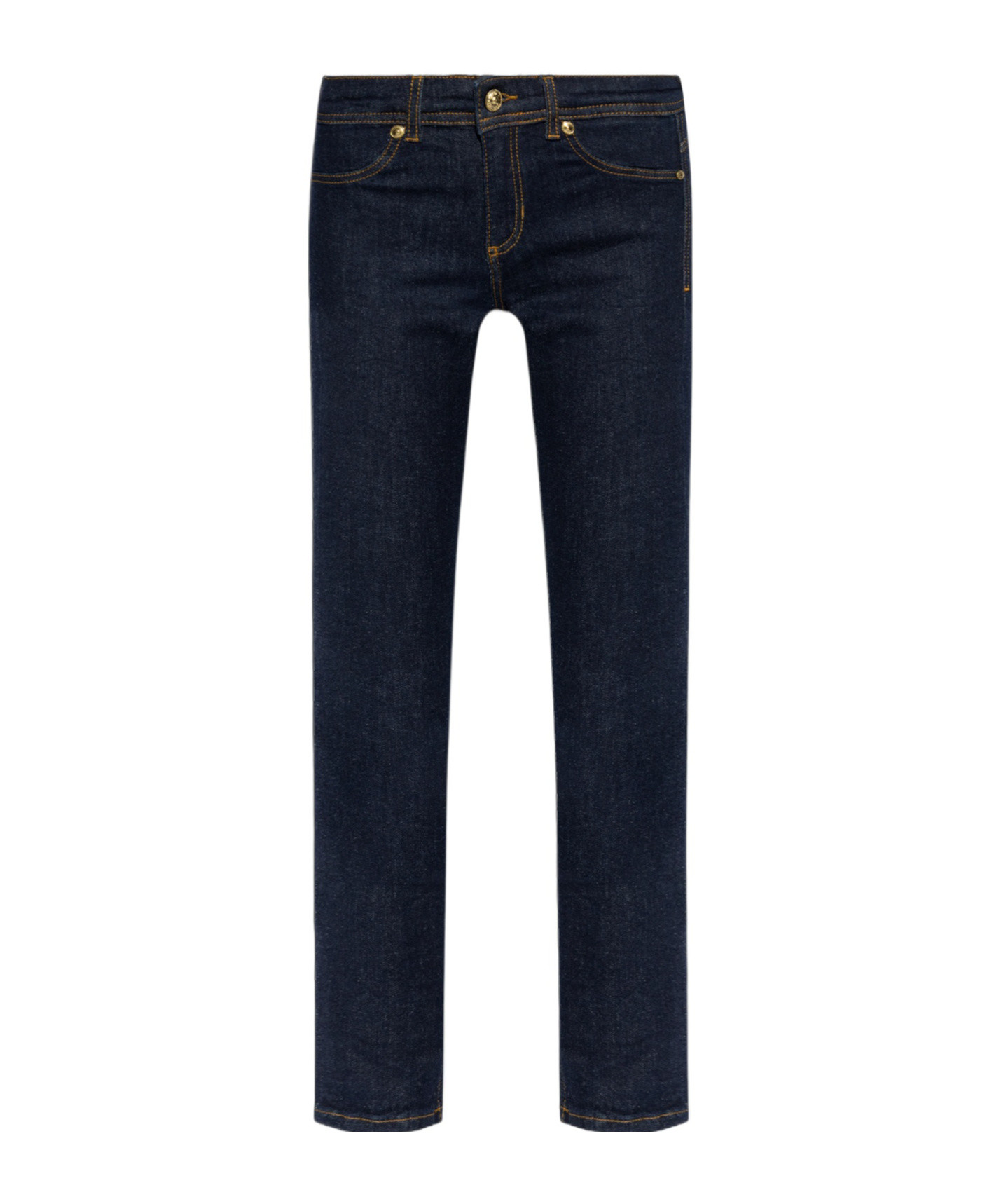 Versace Jeans Logo-plaque Skinny Jeans In Black