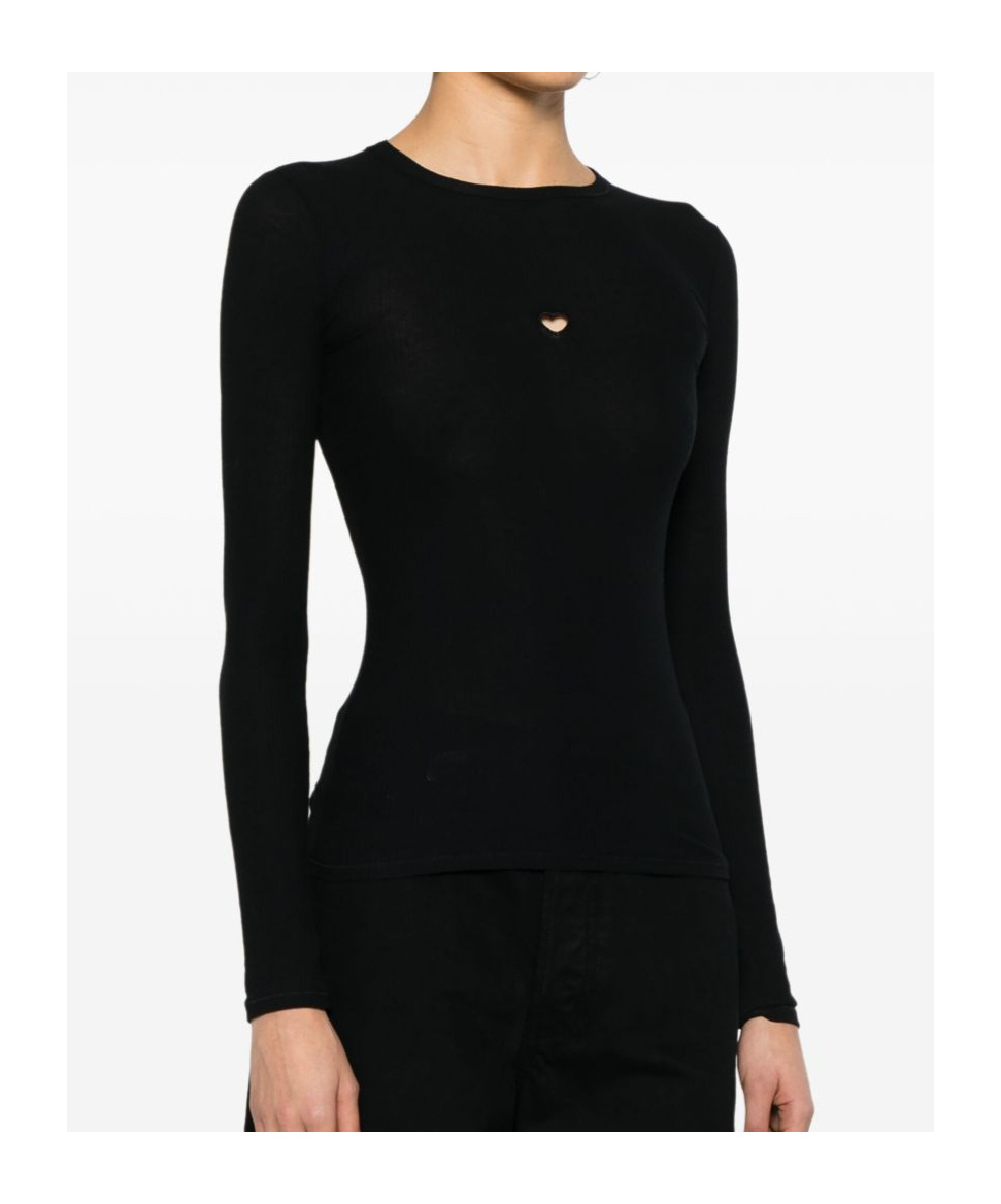 Baserange Heart T-shirt In Black