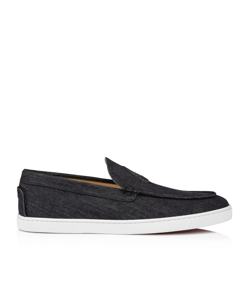 Christian Louboutin Men's Varsiboat Loafers In Black