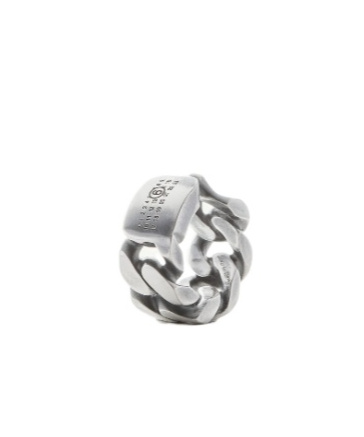 Mm6 Maison Margiela Chain-link Ear Cuff In Gray