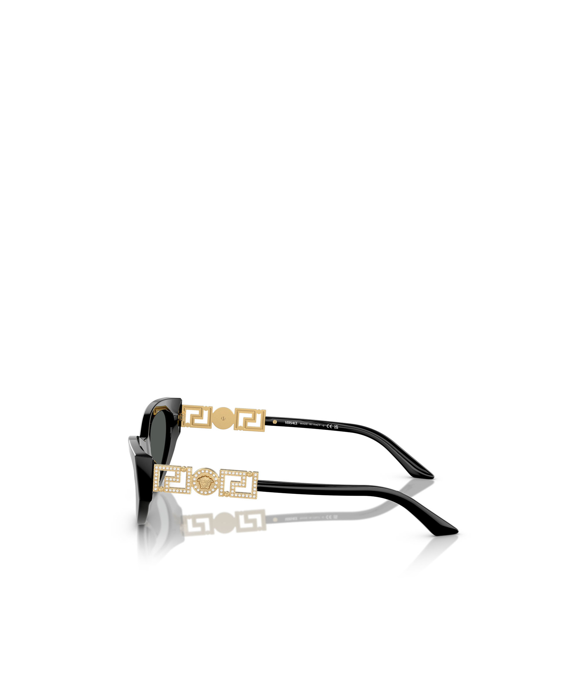 Versace Medusa Head Cat-eye Sunglasses In Black
