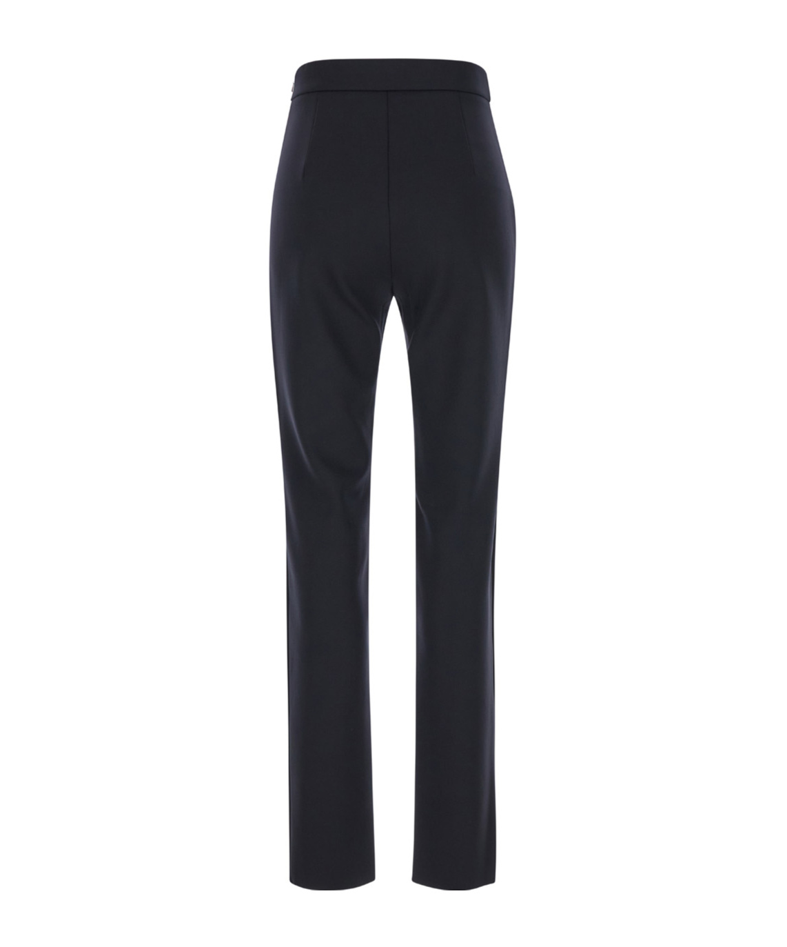 Max Mara Side Zipper Casual Pants In Black