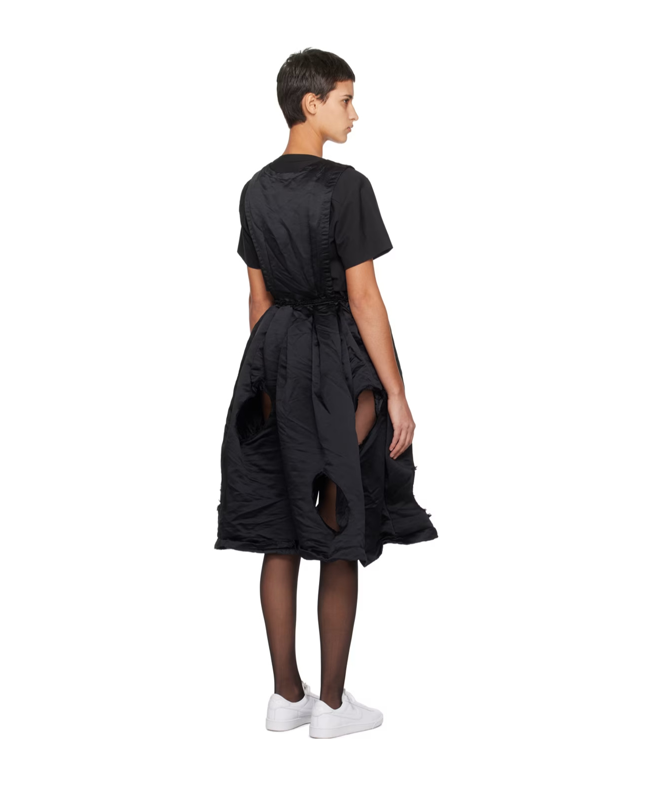 COMME DES GARÇONS HOLLOWED-OUT DETAIL DRESS 