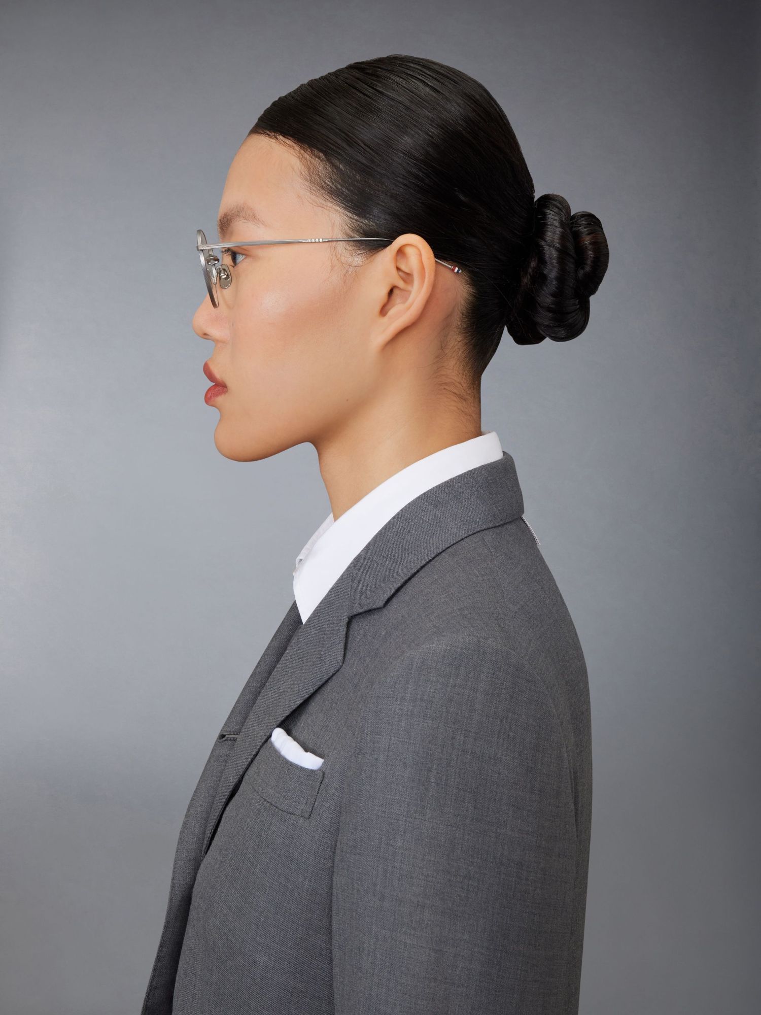 Thom Browne Eyewear Round-frame Glasses In White
