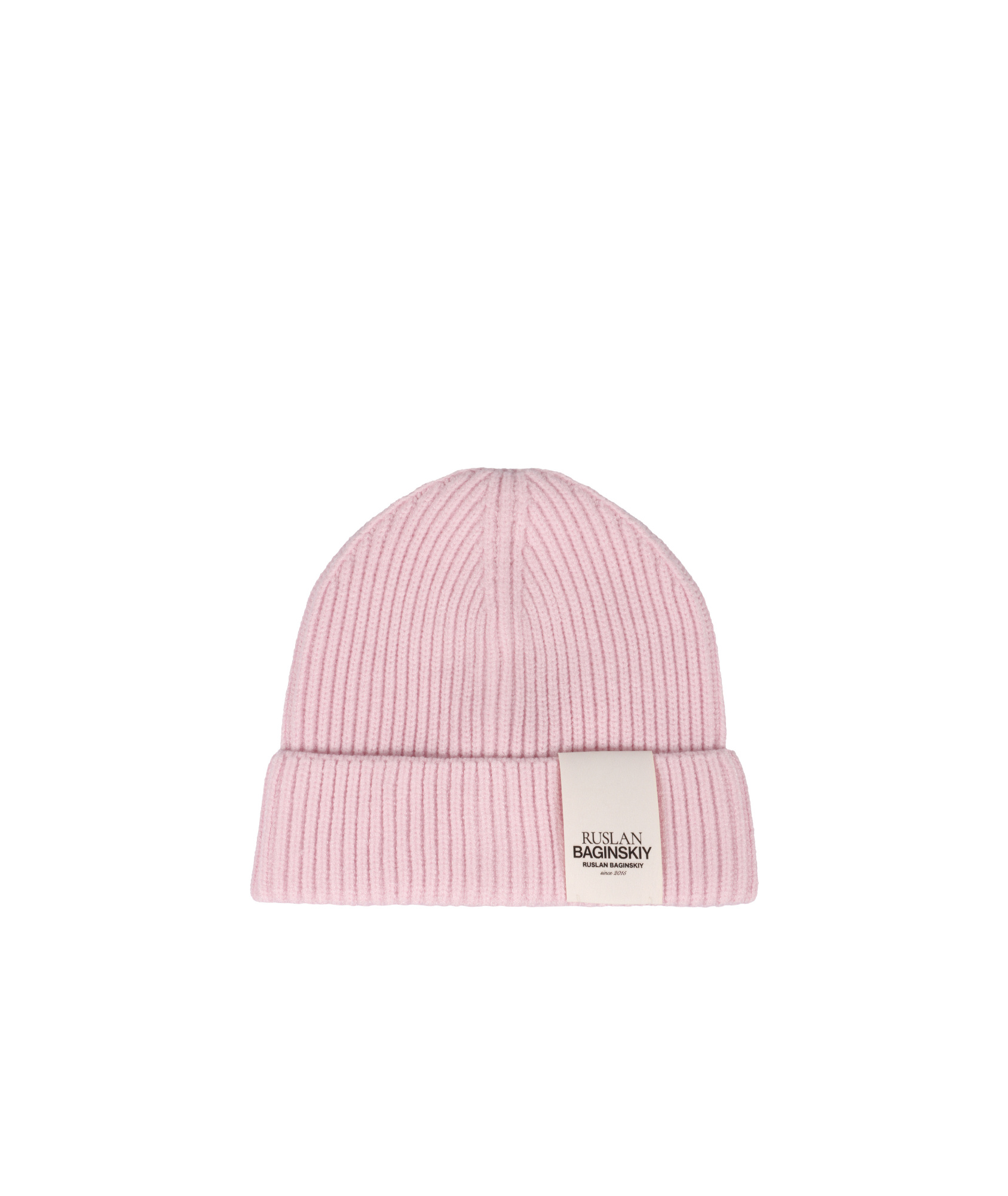 Ruslan Baginskiy Logo Knit Beanie In Pink