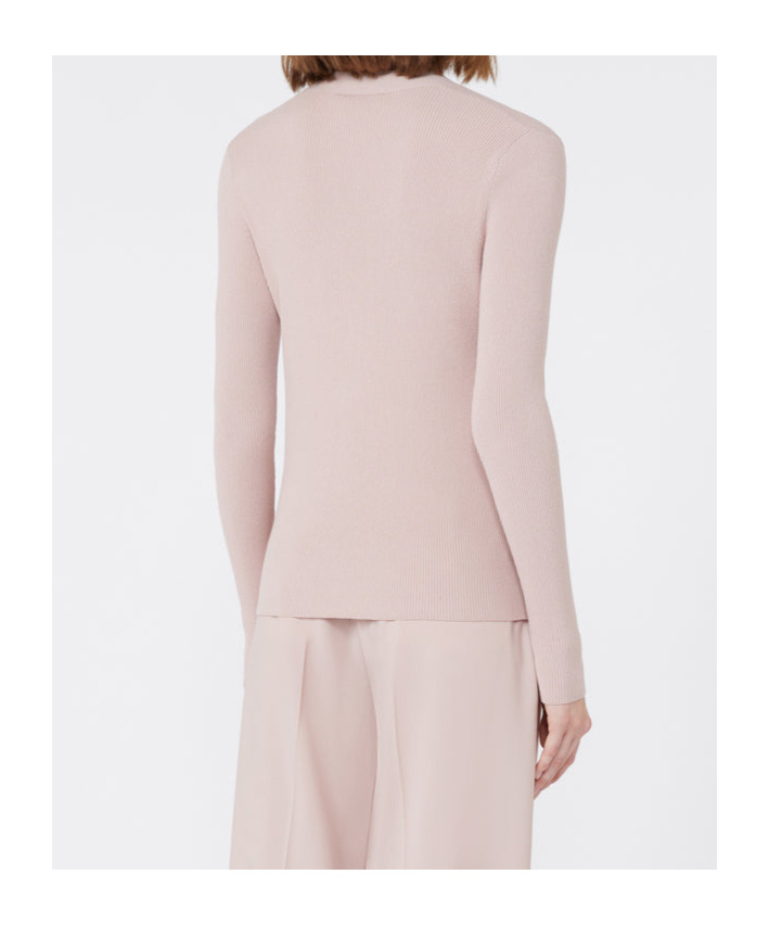 Weekend Max Mara Gabriel Ribbed V-neck Cardigan In Pink
