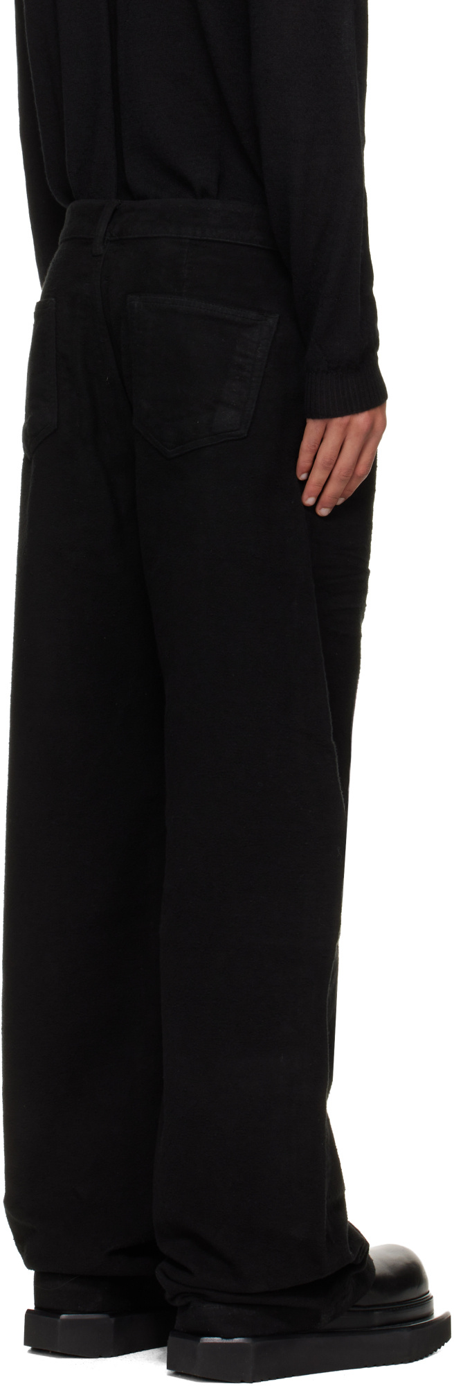 Rick Owens Drkshdw Belt Loop Jeans In Black