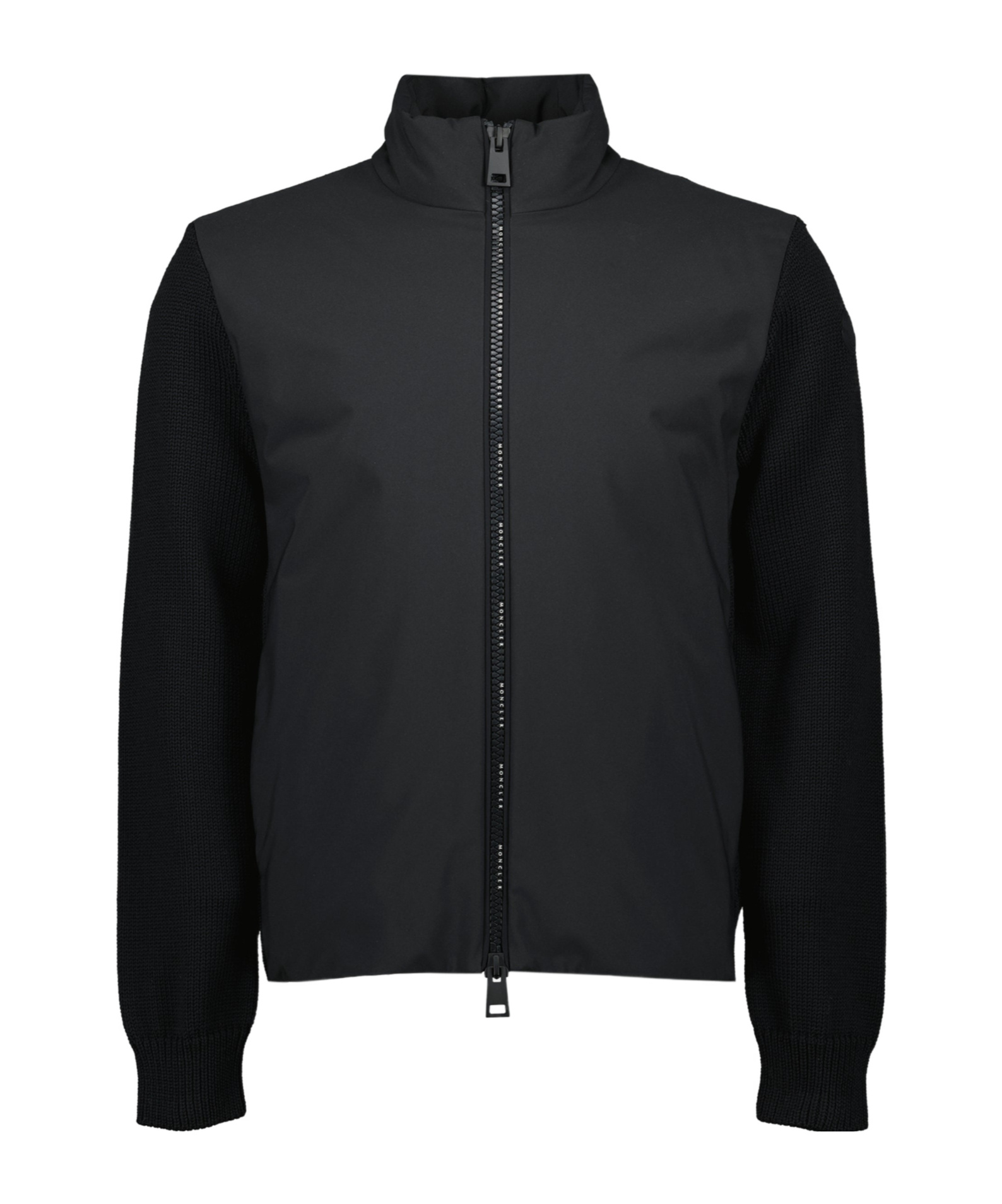 Moncler Matt Effect Cardigan Sweaters And Cardigans Black In Black