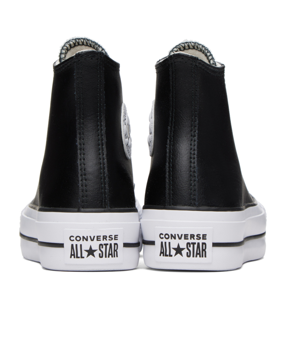 Converse Ctas Lift Clean Hi Sneakers In Black