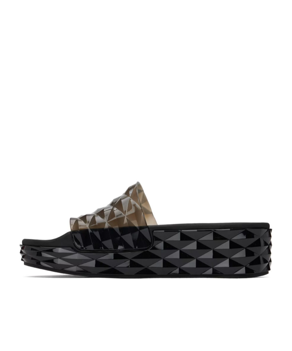 JIMMY CHOO DIAMOND THICK BOTTOM FLIP-FLOPS