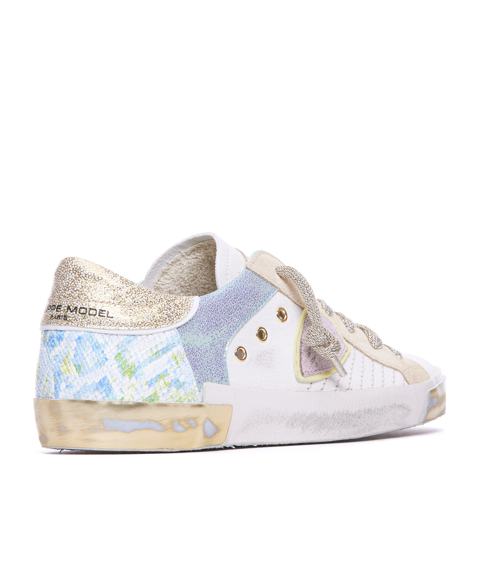 Philippe Model Lace-up Low-cut Casual Shoes In White