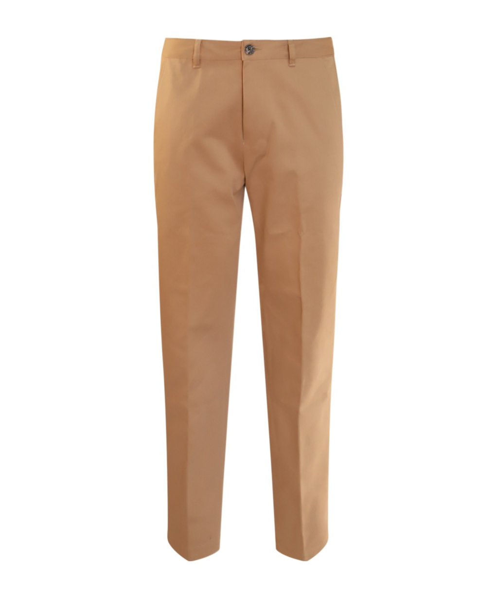 Ami Alexandre Mattiussi Beige Cotton Pants In Brown