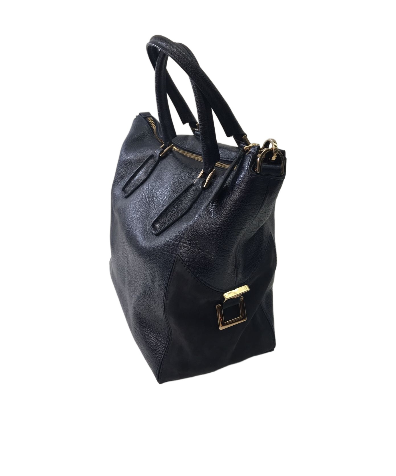 Tod's Zippered Shoulder Bag In Black