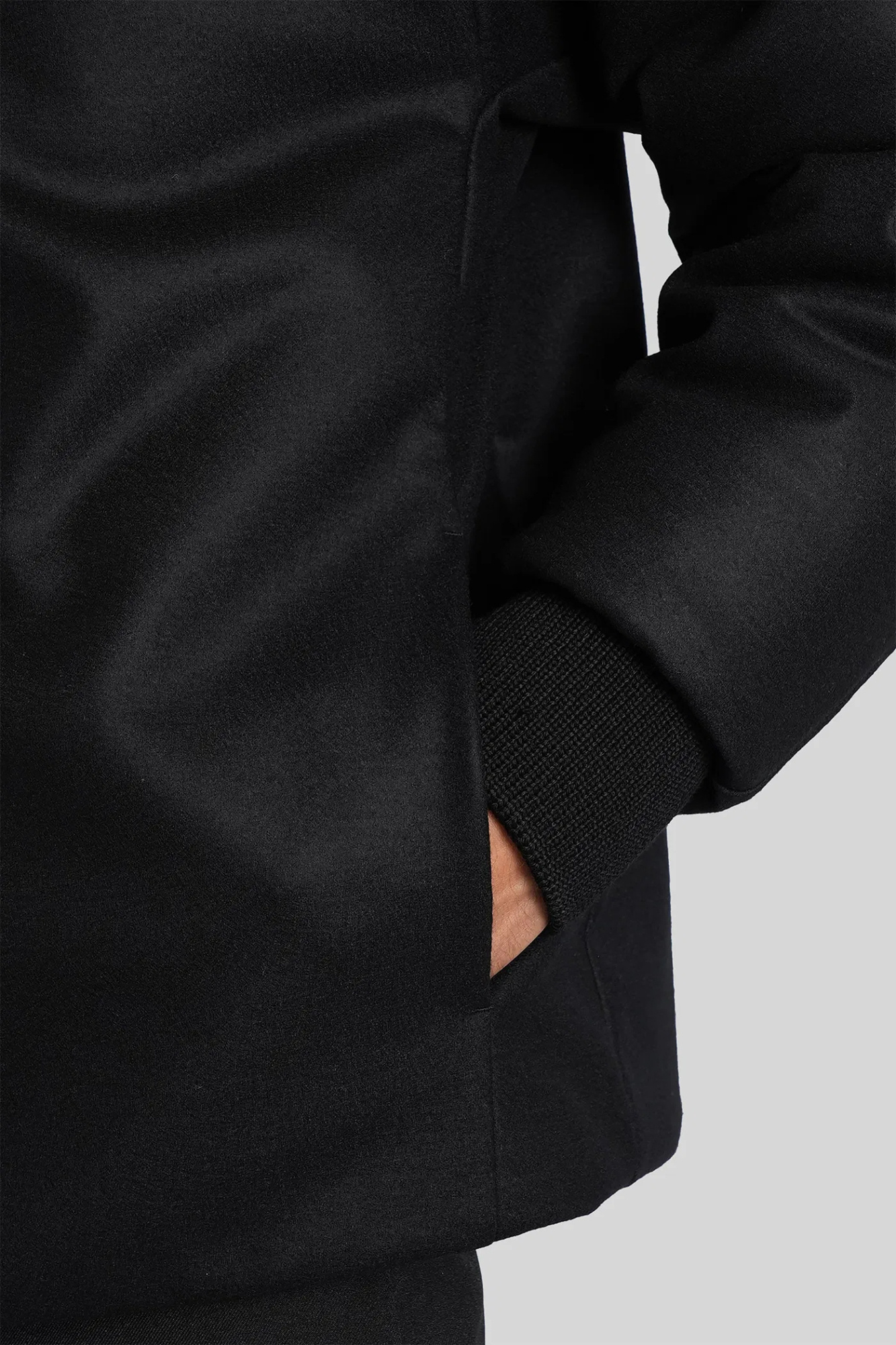 Jil Sander Blouson 05 Bomber Jacket In Black Wool In Black