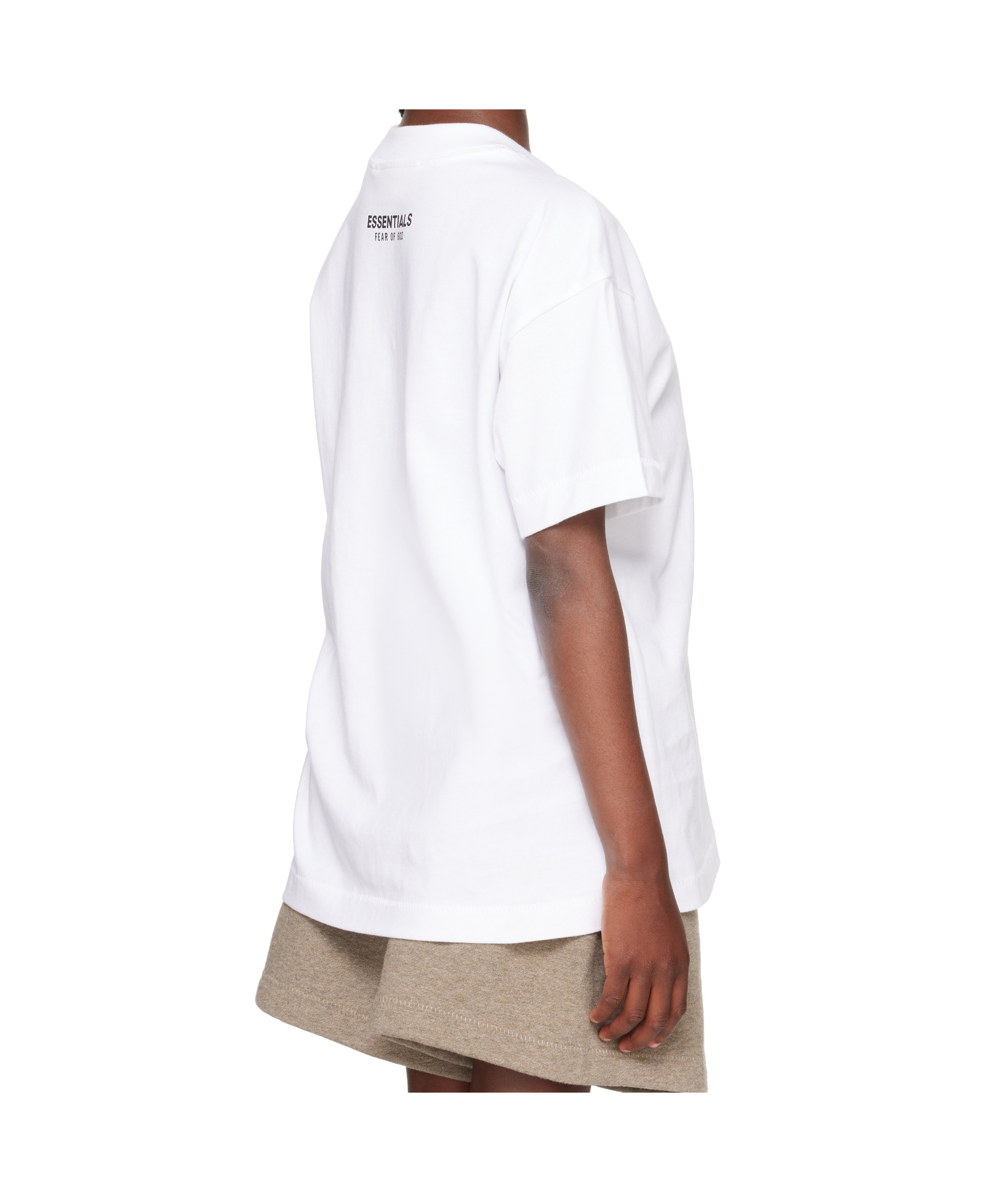 Essentials Kids White Essential Lounge T-shirt In White