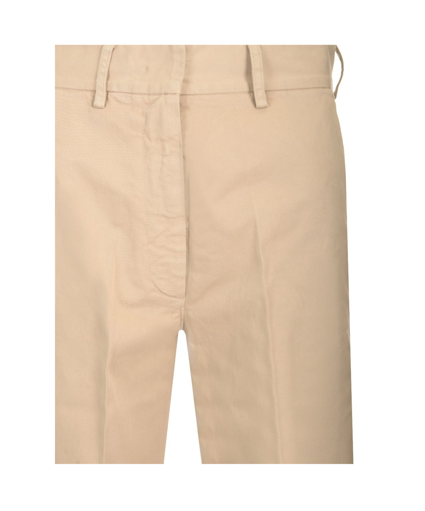 Shop Forte Forte Soft Twill Wide Leg Trousers In Beige