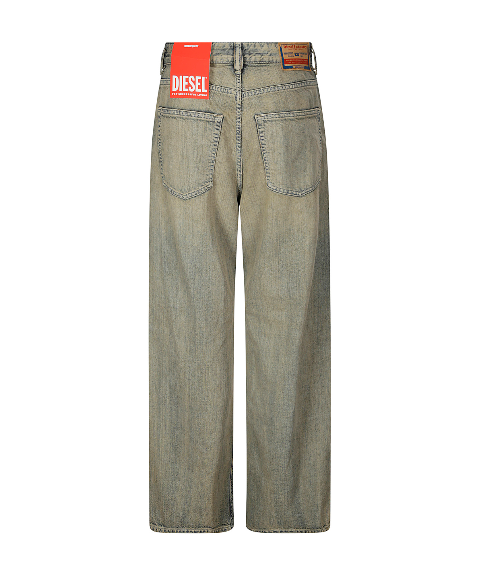 Diesel Whiskering-effect Jeans In Gray
