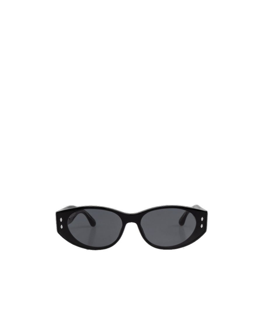 Isabel Marant Oval Frame Sunglasses In Black