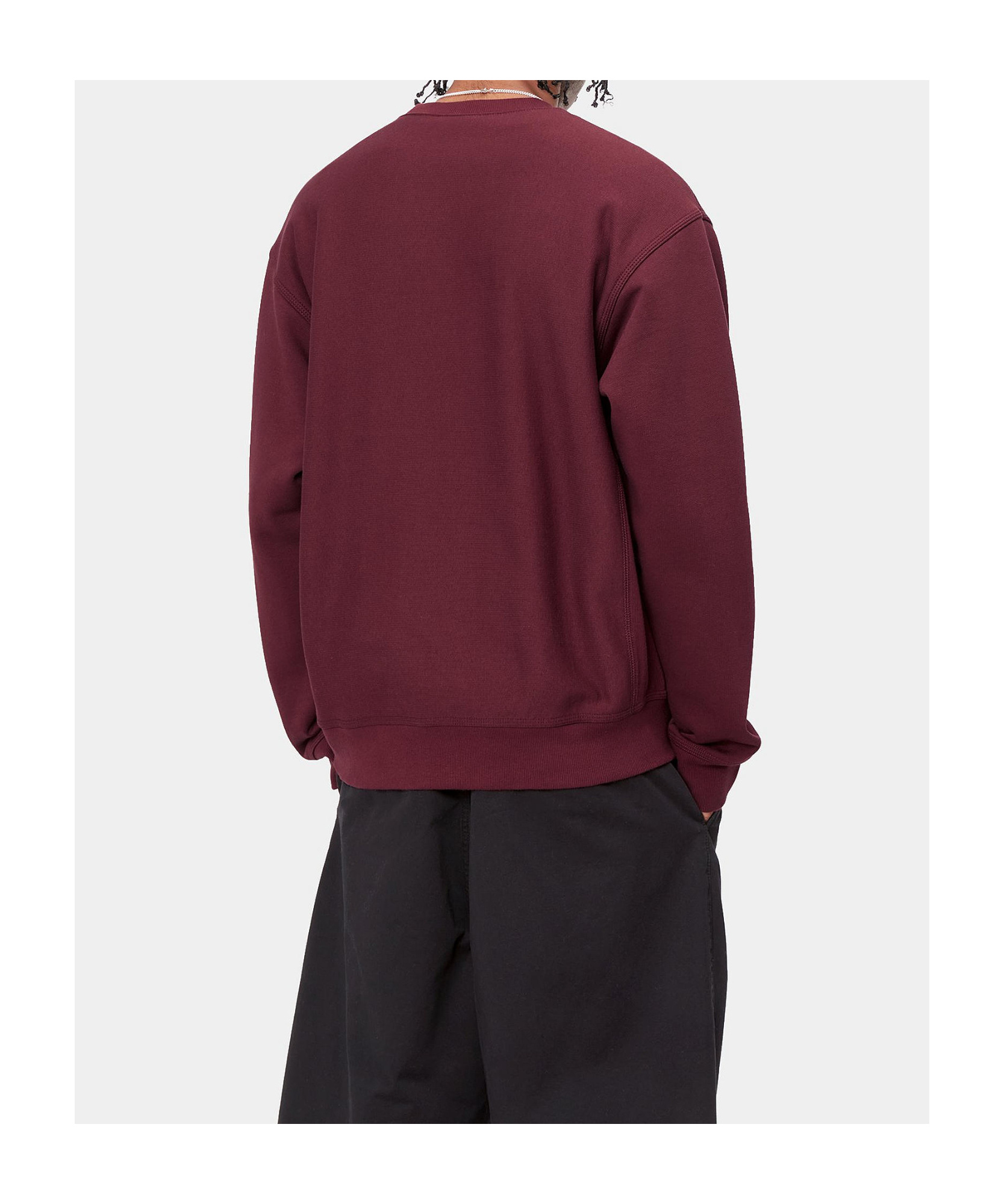 Carhartt American Script Sweatshirt In Red