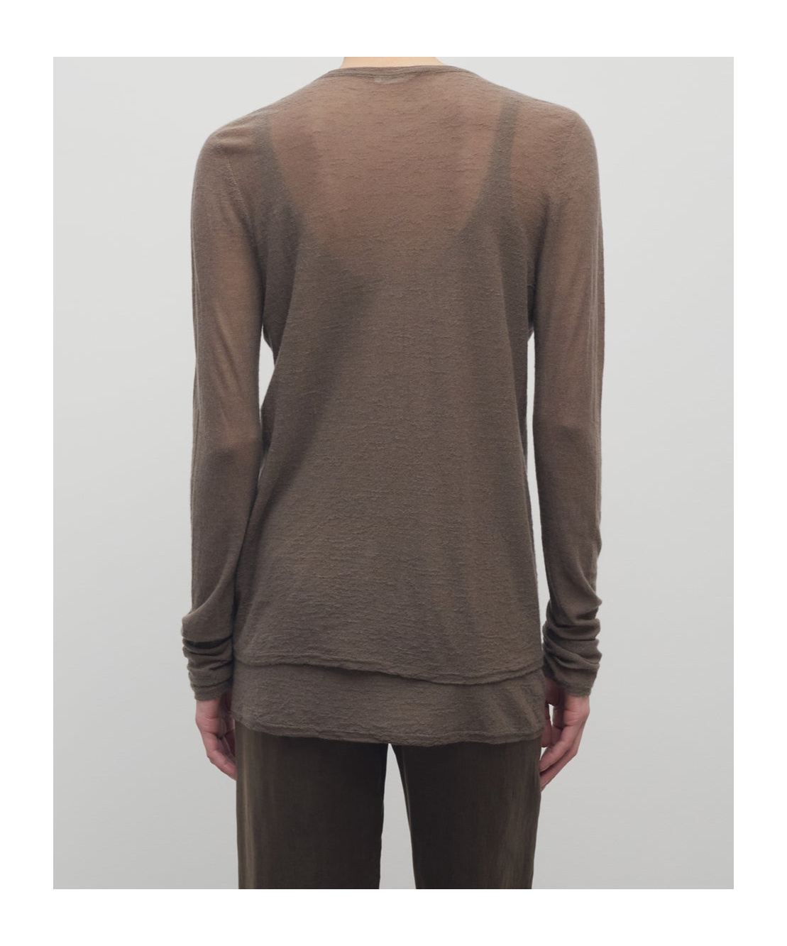 The Row Kasem Cashmere Cardigan In Brown