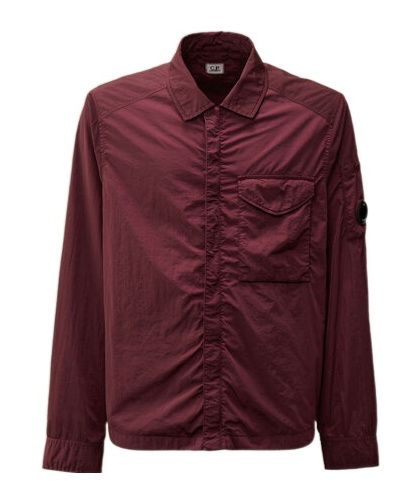C.p. Company Chrome-r Overshirt In Red