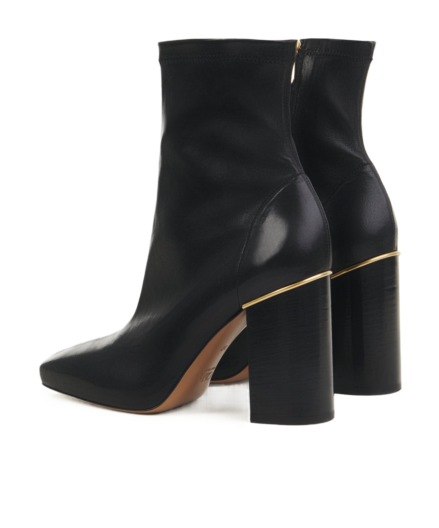 Shop Chloé 90mm Ambre Ankle Boot In Black