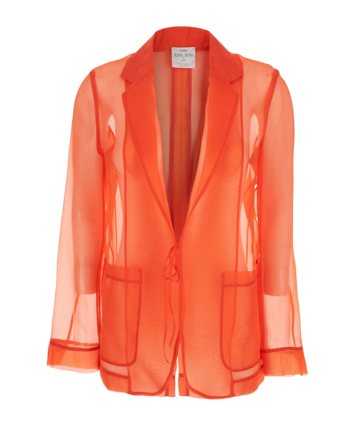 Shop Forte Forte Long Sleeve Casual Jacket In Orange